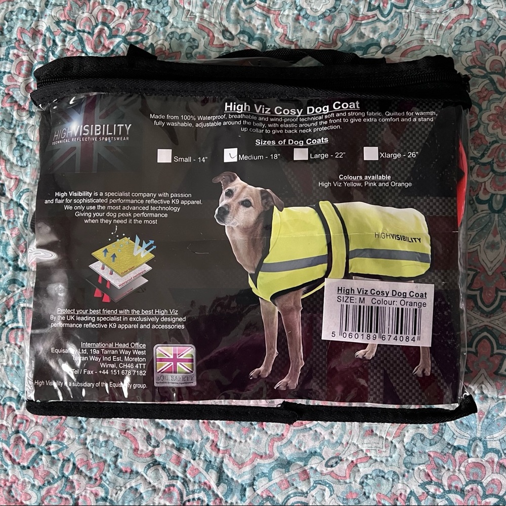 2/$15 🆕! High visibility reflection dog coat size Medium